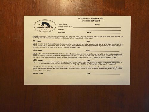 Big Card - Evaluation Record